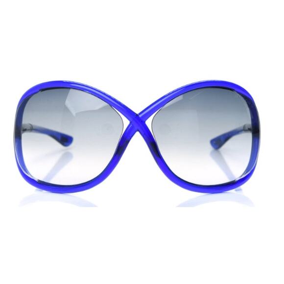 Tom Ford  Acetate Whitney Crossover Sunglasses TF9 Blue* 64|14|110* - Picture 1 of 5